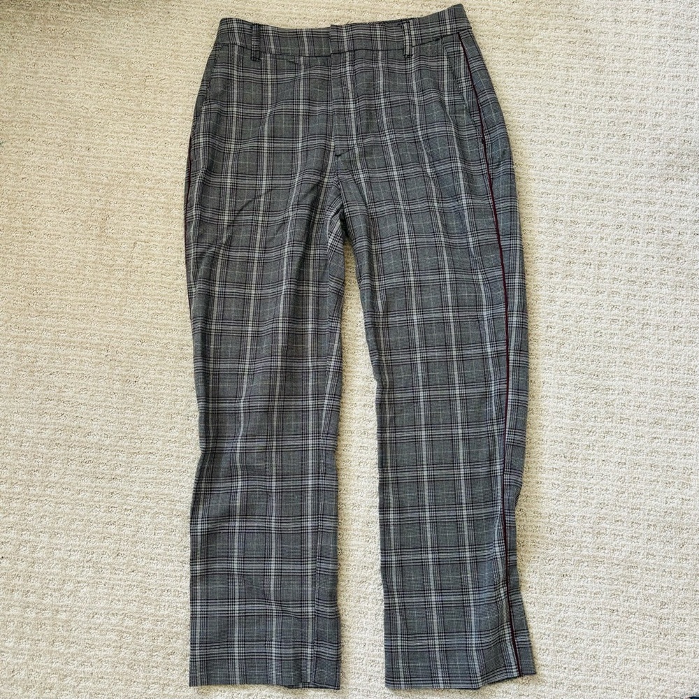 A&F Smoke High Rise Ankle Flare